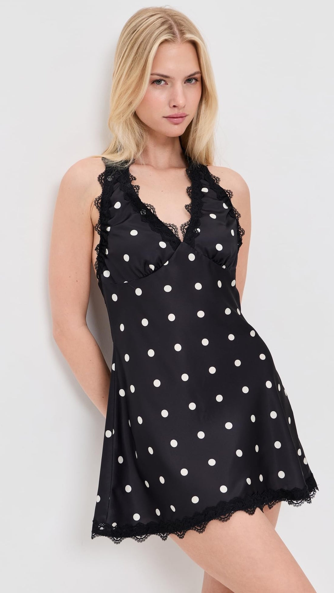 Lioness Women's Stars Align Mini Dress, Noir Polka, M