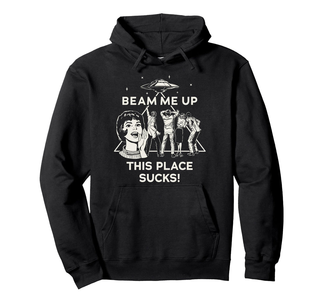 Stranger Things Season 5 Beam Me Up This Place Sucks! Pullover Hoodie