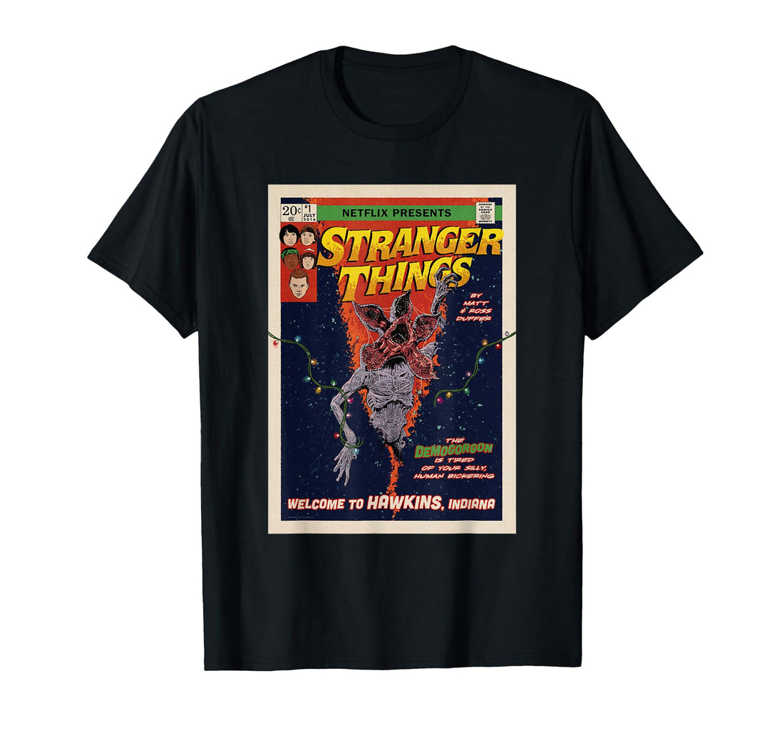 Stranger Things Welcome to Hawkins Comic Cover T-Shirt