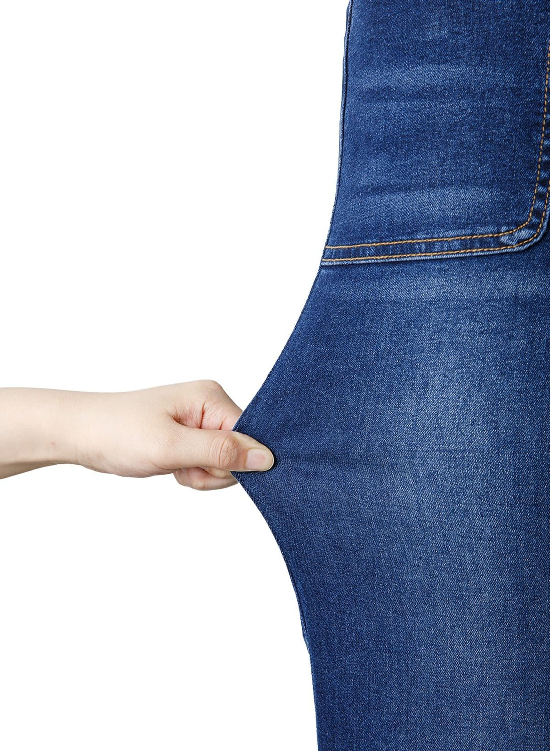 Sidefeel Women's Wide Leg Jeans High Waisted Stretchy Tummy Control Denim Pants Spring Outfits Bluing Size 8