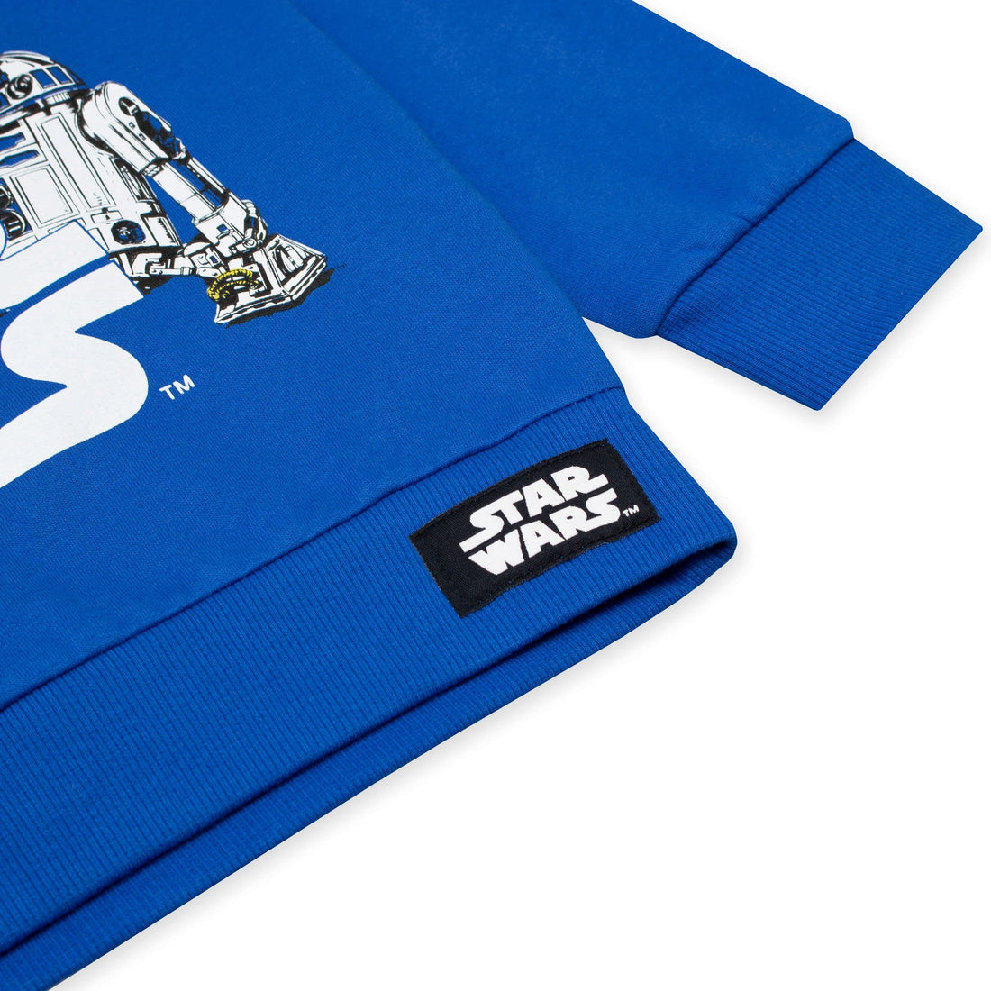 STAR WARS Boys Darth Vader Sweatshirt Yoda R2D2 Chewbacca Sweater For Kids Blue Size 10