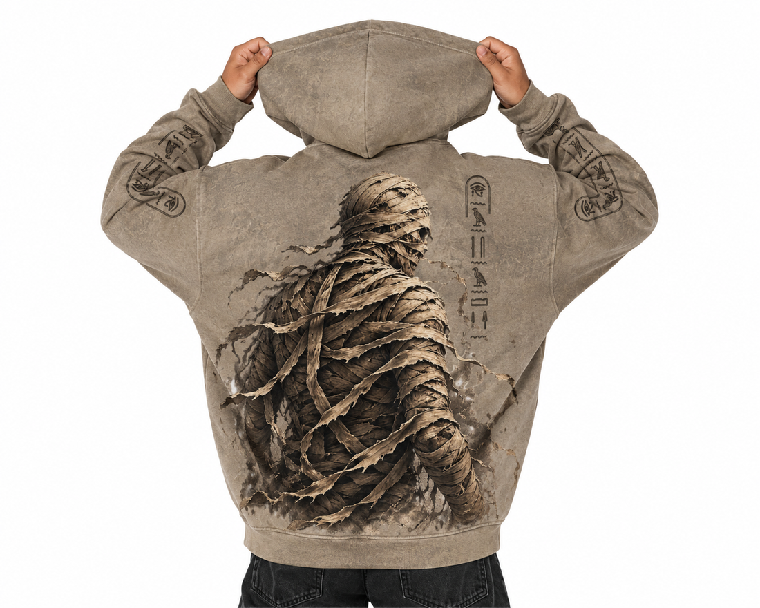 The Awakened Mummy — Premium Unisex Oversized Hoodie