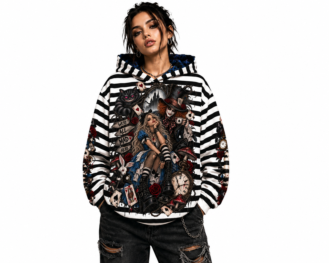 Wonderland After Dark — Oversized Hoodie