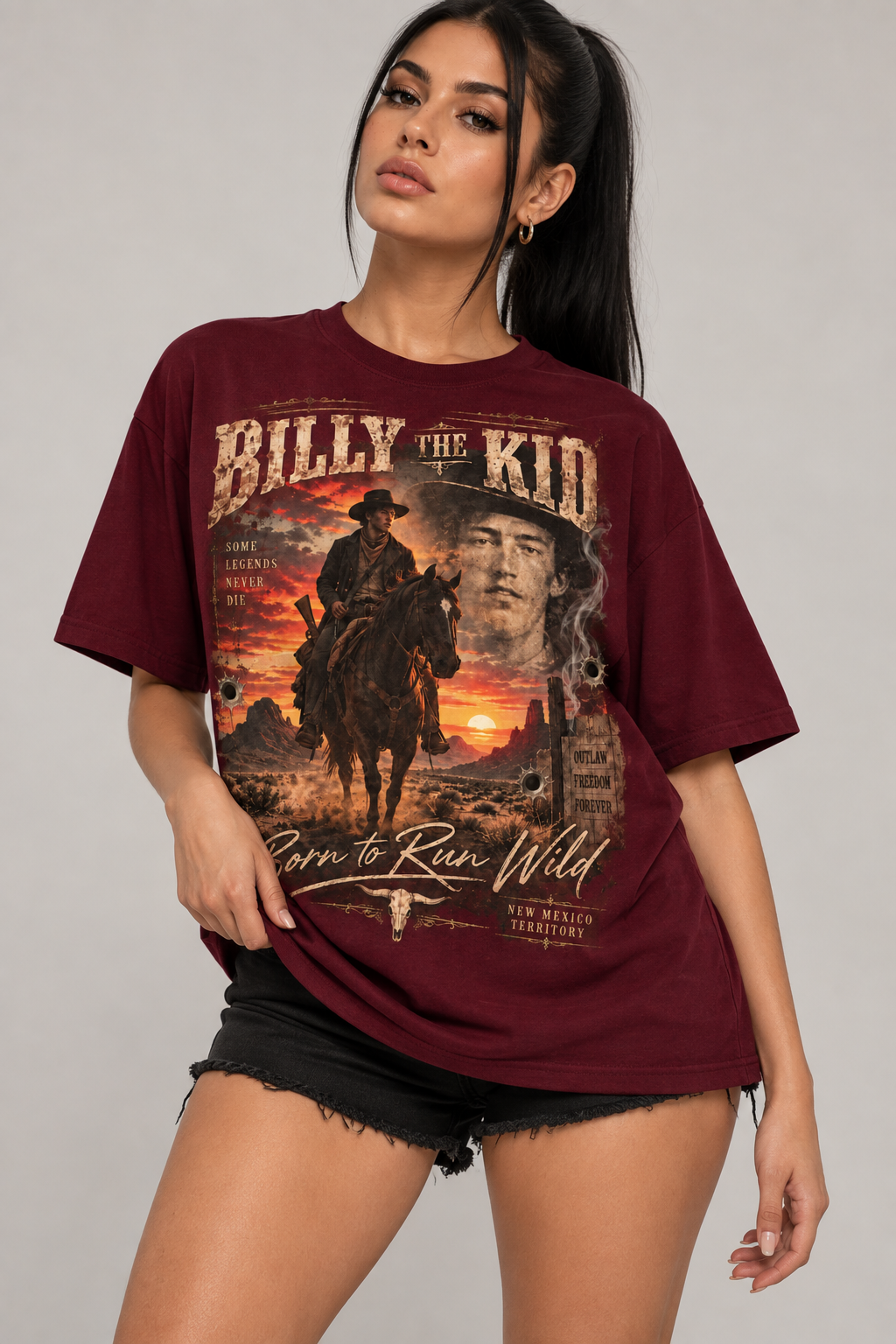 Billy the Kid: Born to Run Wild — Unisex T-Shirt