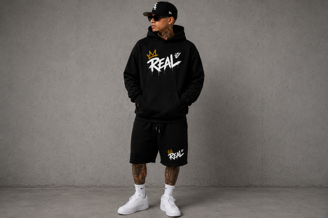 👑 REAL — Crown Streetwear Hoodie