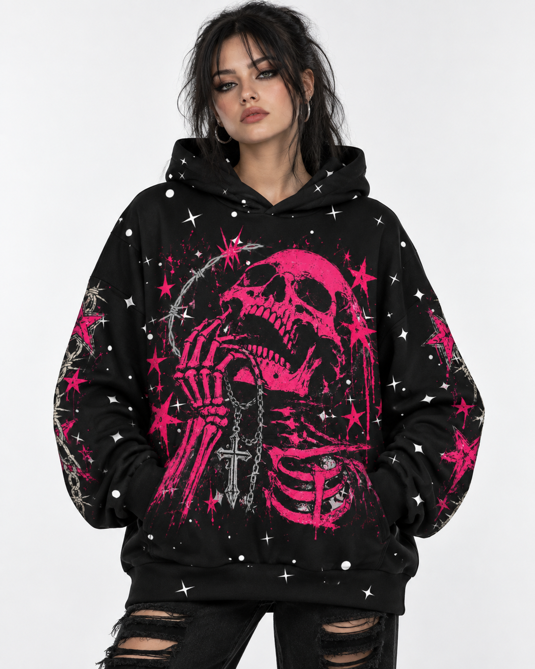 Rockstar Girlfriend | Dark Romance Oversized Hoodie