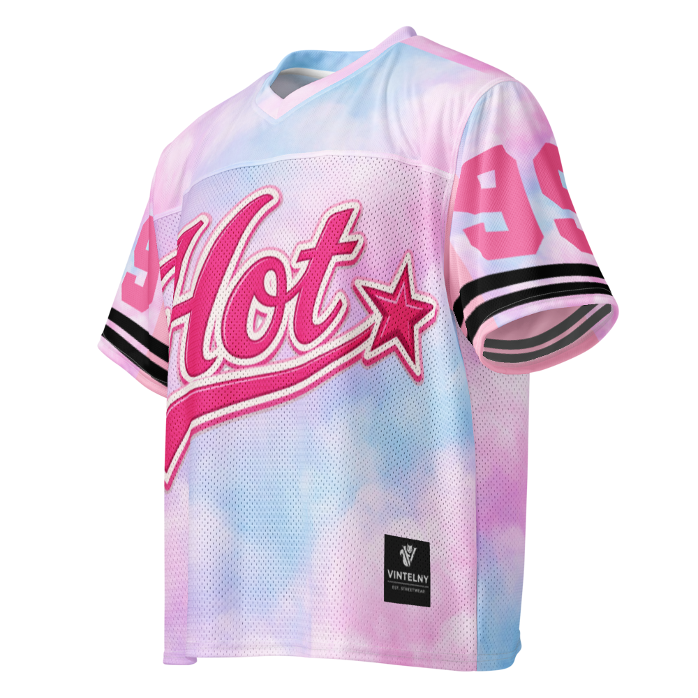 VINTELNY Hot★ #99 Boxy Jersey – Pastel Tie-Dye All-Over Print Streetwear