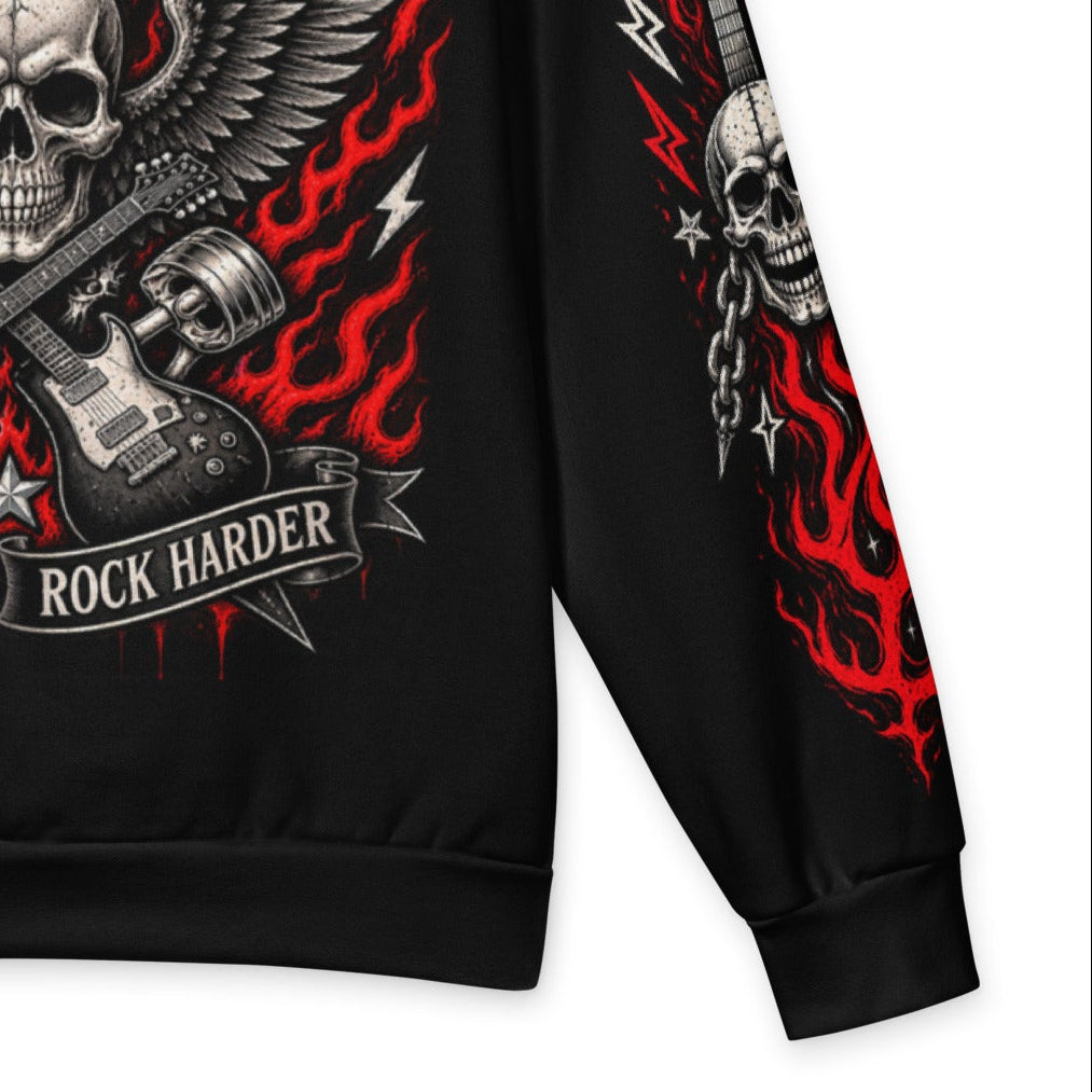 🖤 BORN TO ROCK — Oversized Hoodie