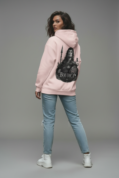 Boudica Hoodie - Espalda Fondo Gris