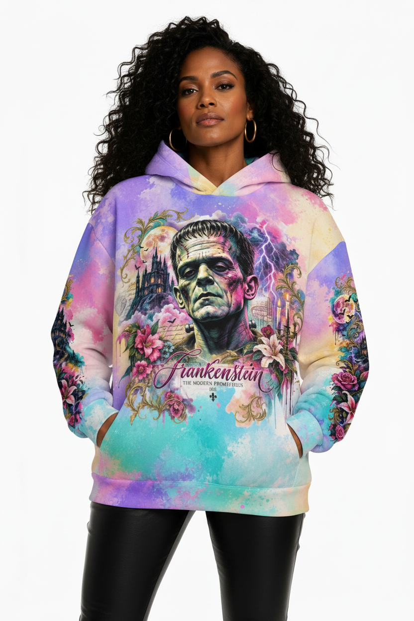 Frankenstein Hoodie - Mujer negra 2