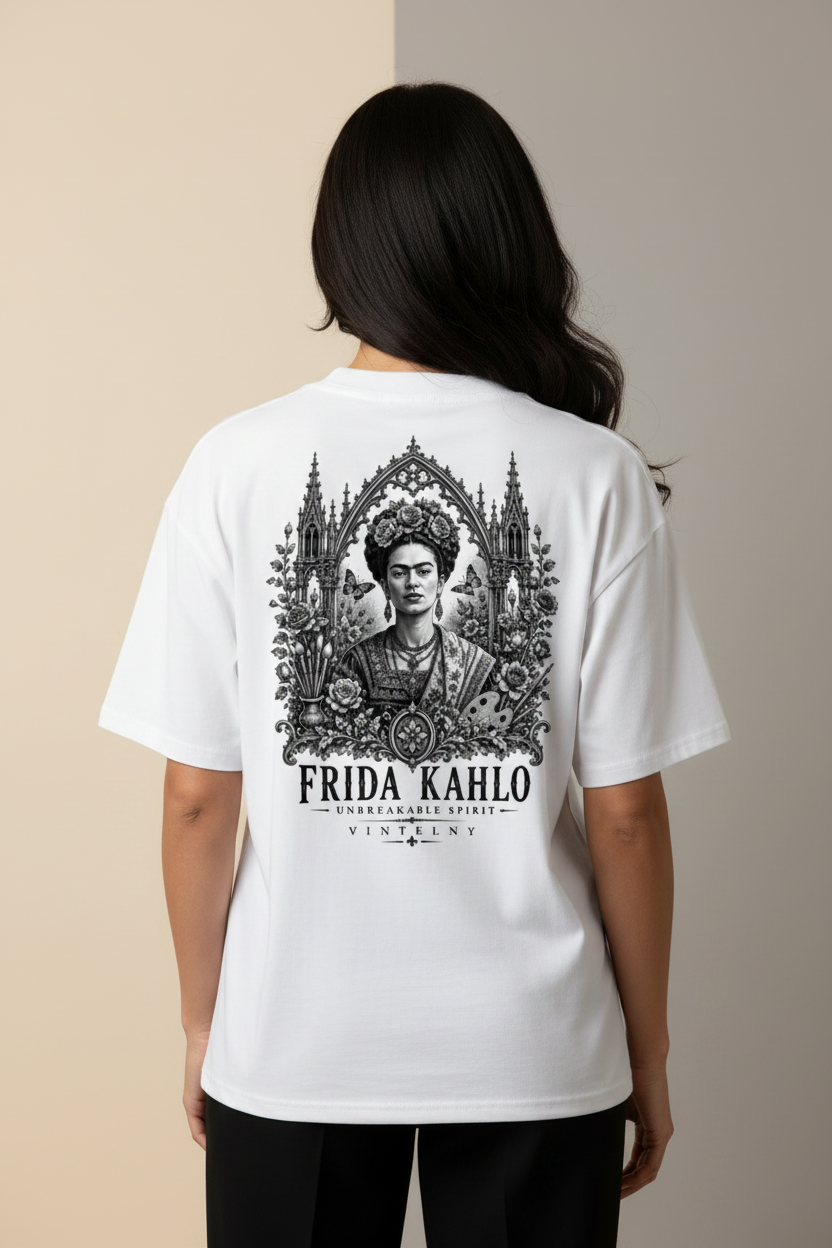 Mockup espalda modelo Frida Kahlo