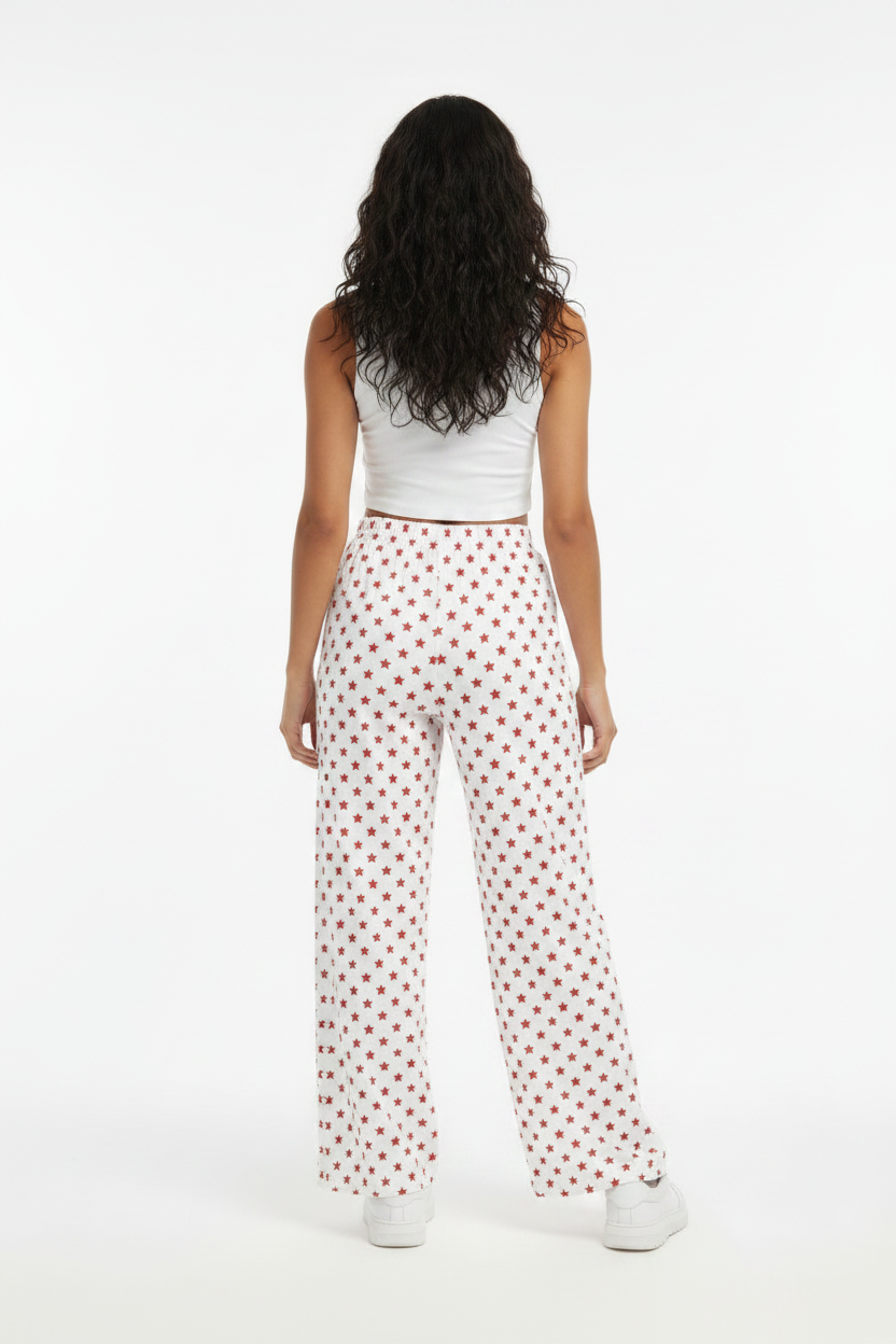 Mockup espalda - Red Star Wide Leg Pants