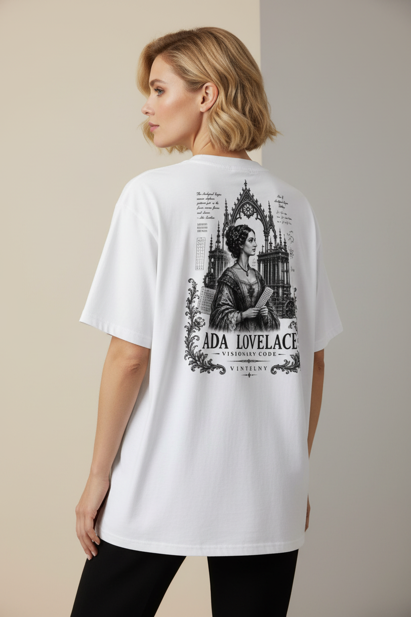 Mockup espalda t-shirt rubia