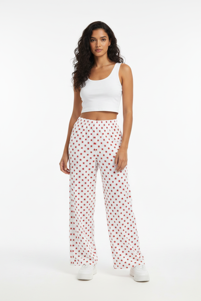 Mockup frente - Red Star Wide Leg Pants