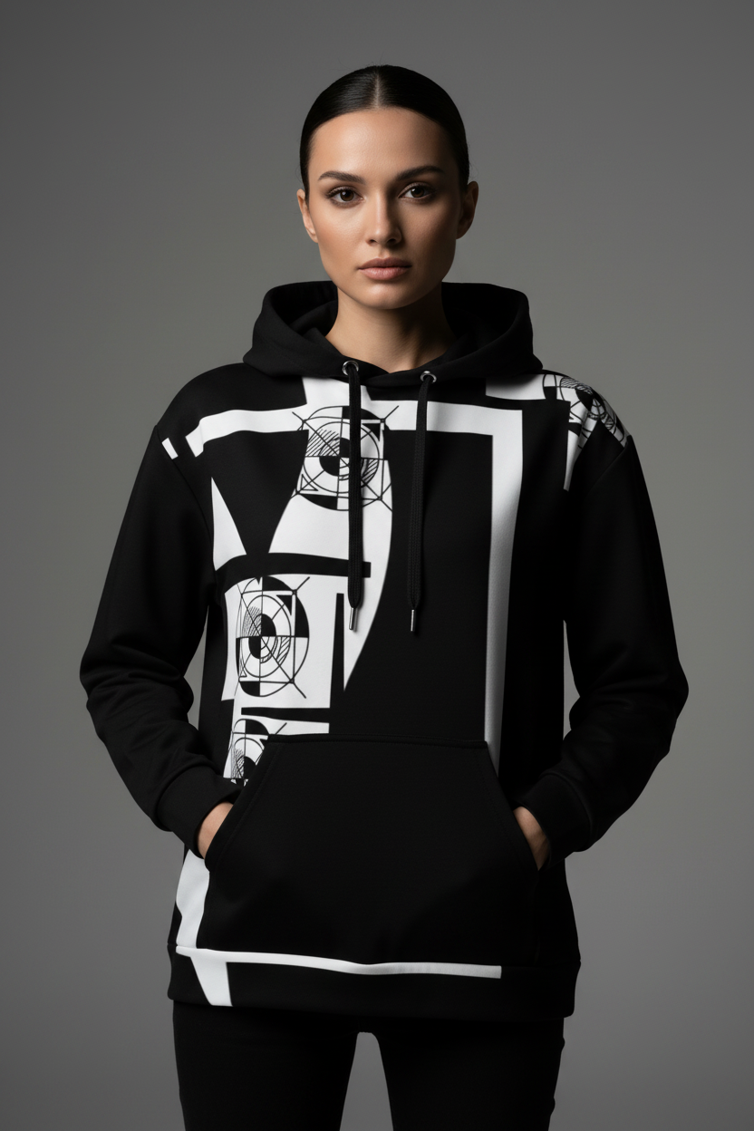 Mockup mujer cordón negro