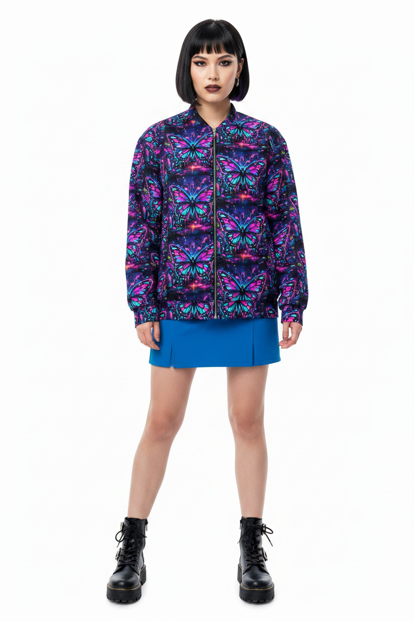 Neon Butterfly – Frente falda azul