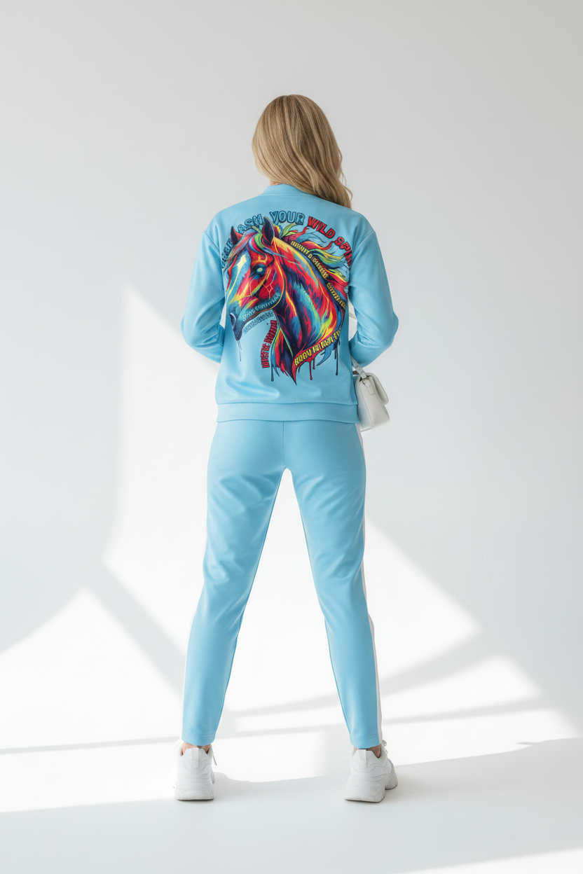 Neon Horse Bomber - Espalda Modelo