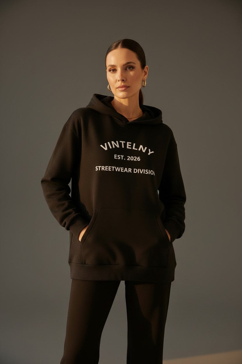 VINTELNY Hoodie - Fondo Gris
