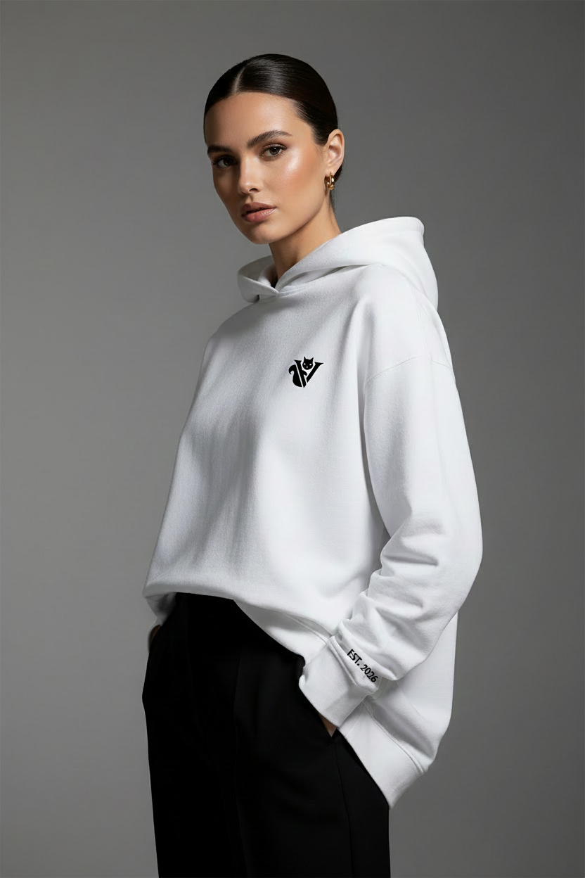 ViNTELNY White Hoodie - EST. 2026 Manga